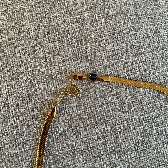 NWT Jennifer Zeuner Karli Necklace Gold Plated - Picture 6 of 8